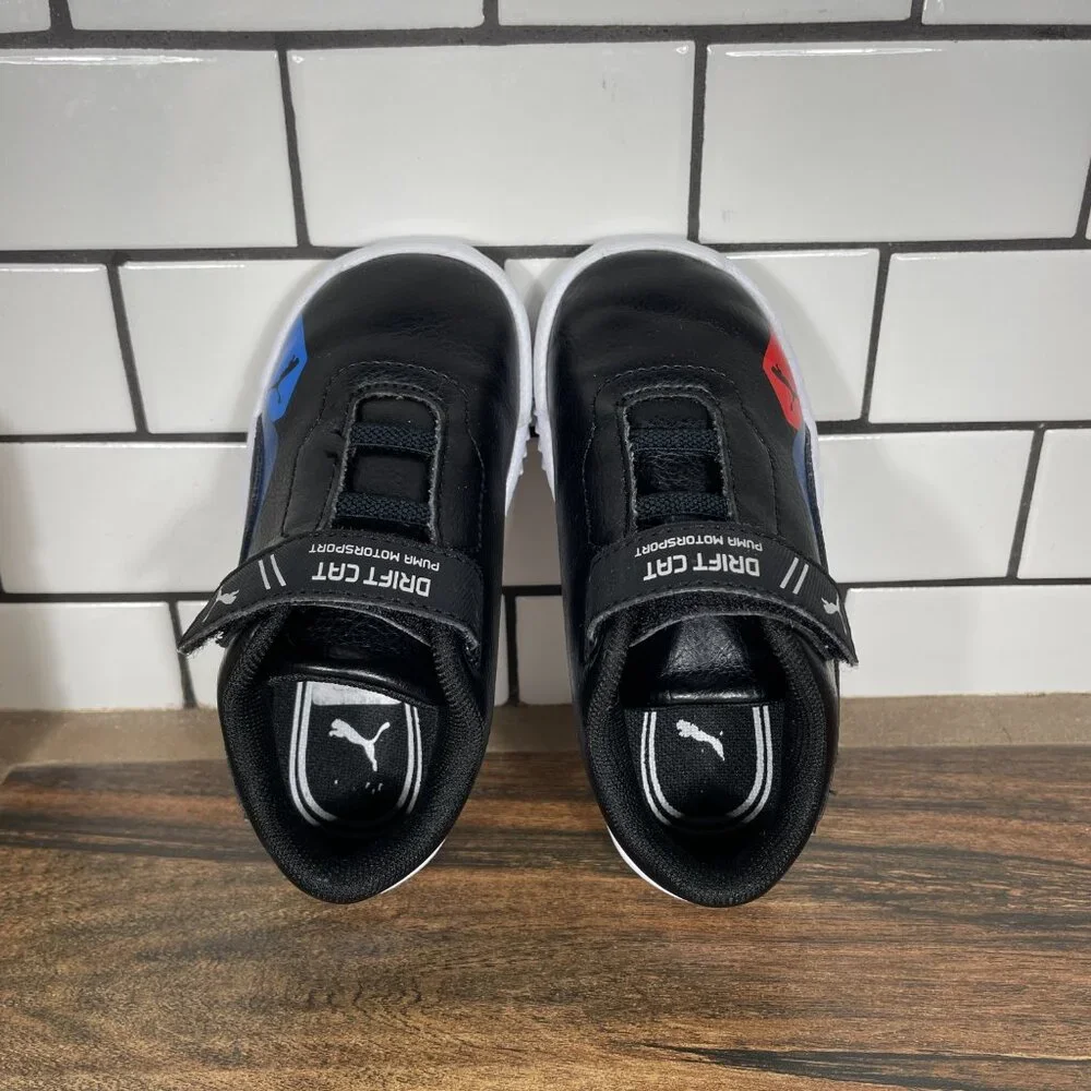 Puma BMW MMS Drift Cat Delta V Infant Boys Size 7C Shoes Black Slip On Sneakers